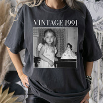 Vintage Photo And Year - Personalized Comfort Tee