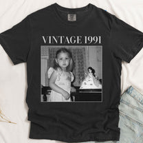 Vintage Photo And Year - Personalized Comfort Tee