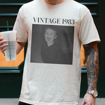 Vintage Photo And Year - Personalized Comfort Tee