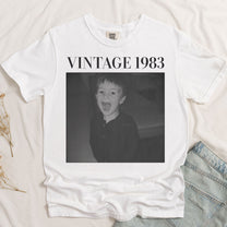 Vintage Photo And Year - Personalized Comfort Tee