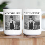 Vintage Photo And Year - Personalized Photo Mug
