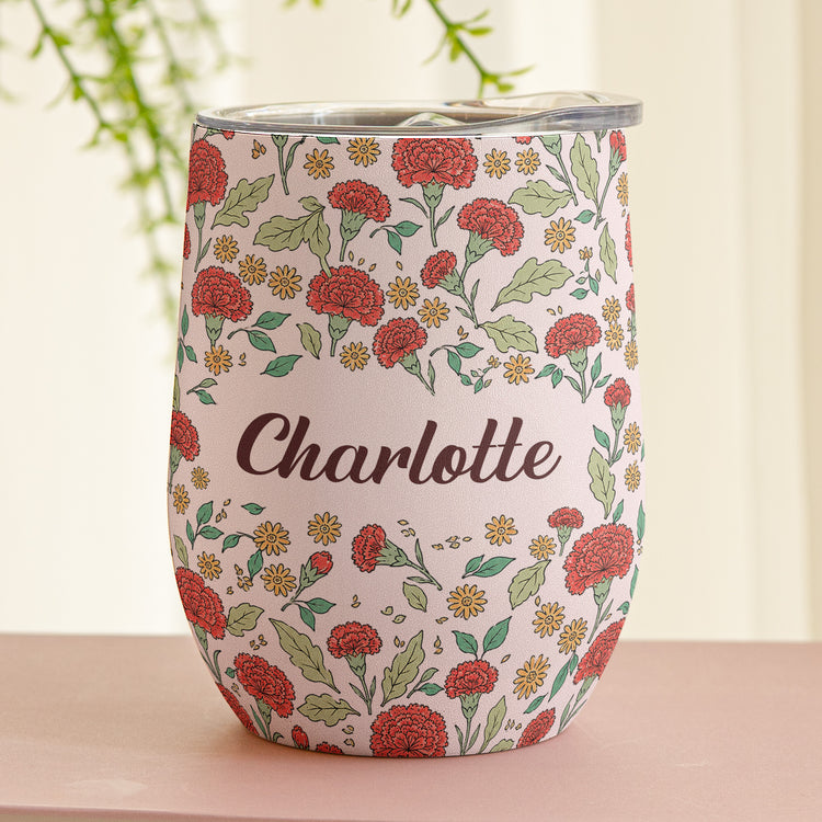 Vintage-Birth-Flower-Wedding-Bridesmaid-Birthday-Gift-Personalized-Wine-Tumbler-1