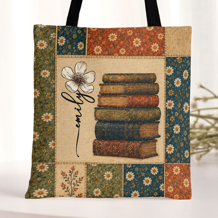 Vintage-Book-Patchwork-Style-Personalized-Tote-Bag-2