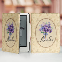Vintage-Custom-Birth-Flower-Personalized-Kindle-Case-1