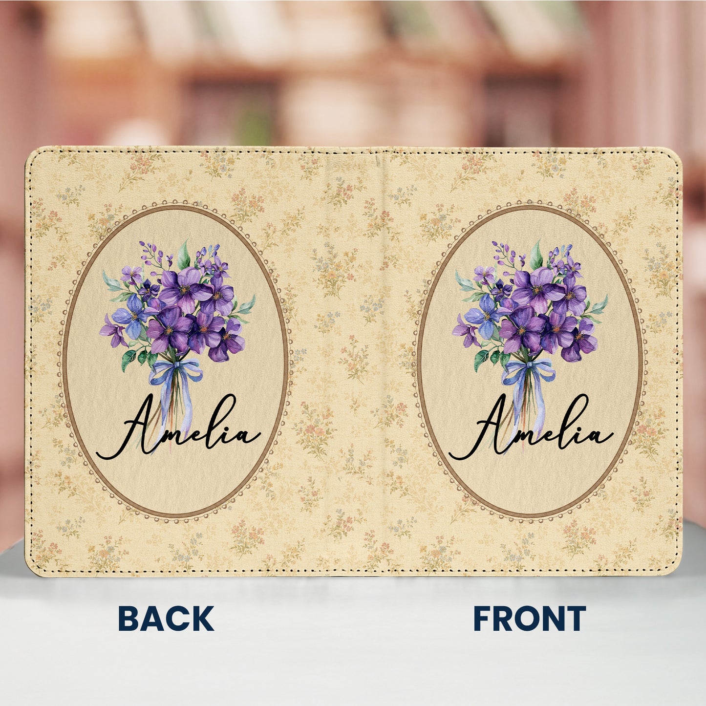 Vintage-Custom-Birth-Flower-Personalized-Kindle-Case-2