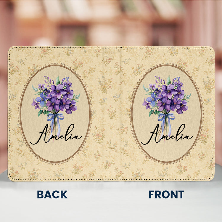 Vintage-Custom-Birth-Flower-Personalized-Kindle-Case-2