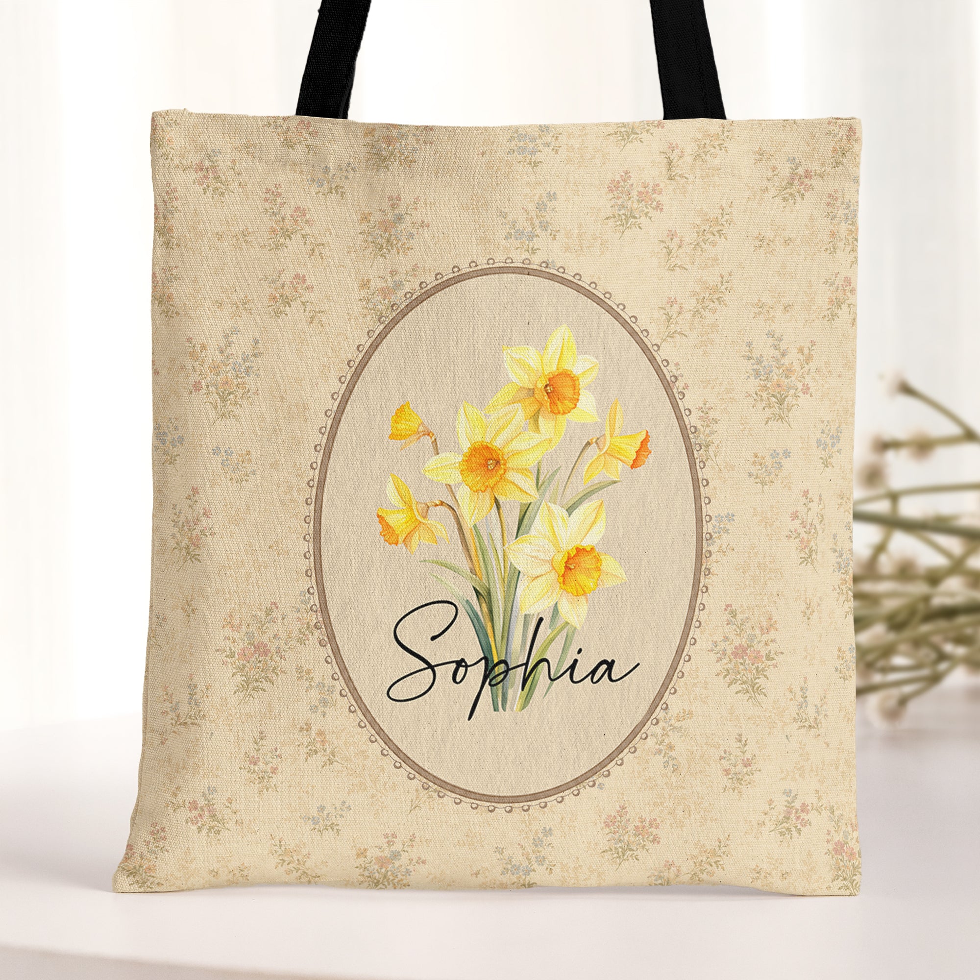 Vintage-Custom-Birth-Flower-Personalized-Tote-Bag-1