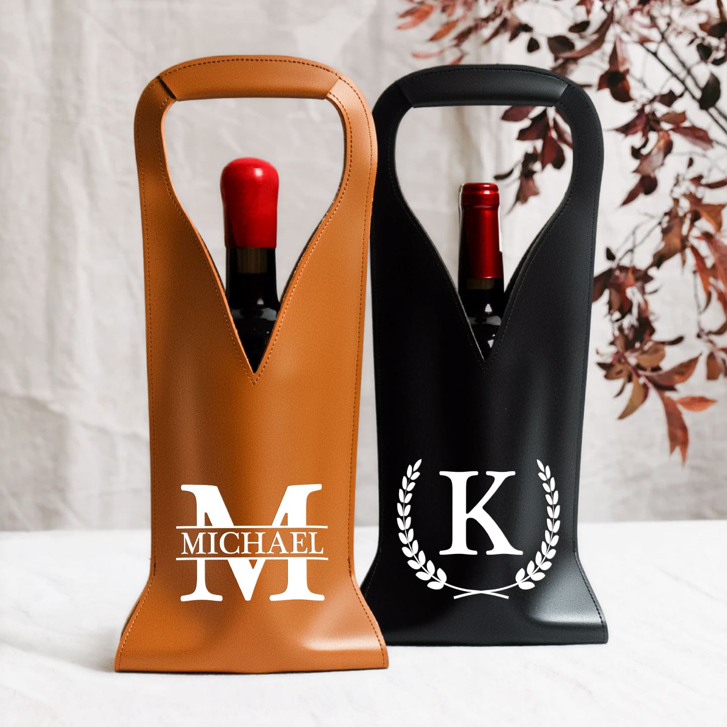 Vintage-Monogram-Personalized-Leather-Wine-Bag-1