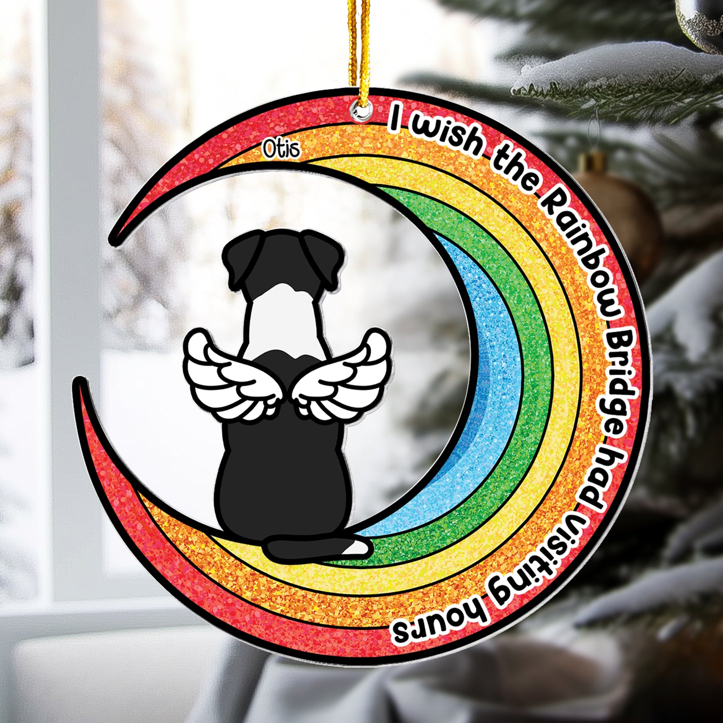 Visiting Hours Rainbow Bridge - Personalized Acrylic Ornament