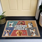 Visitors Must Be Approved By - Personalized Doormat