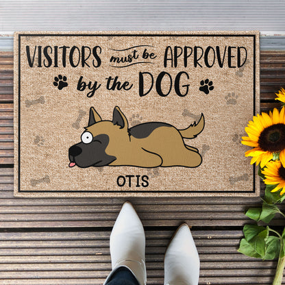 Visitors Must Be Approved - Personalized Doormat