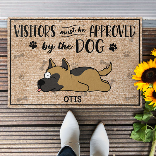 Visitors Must Be Approved - Personalized Doormat