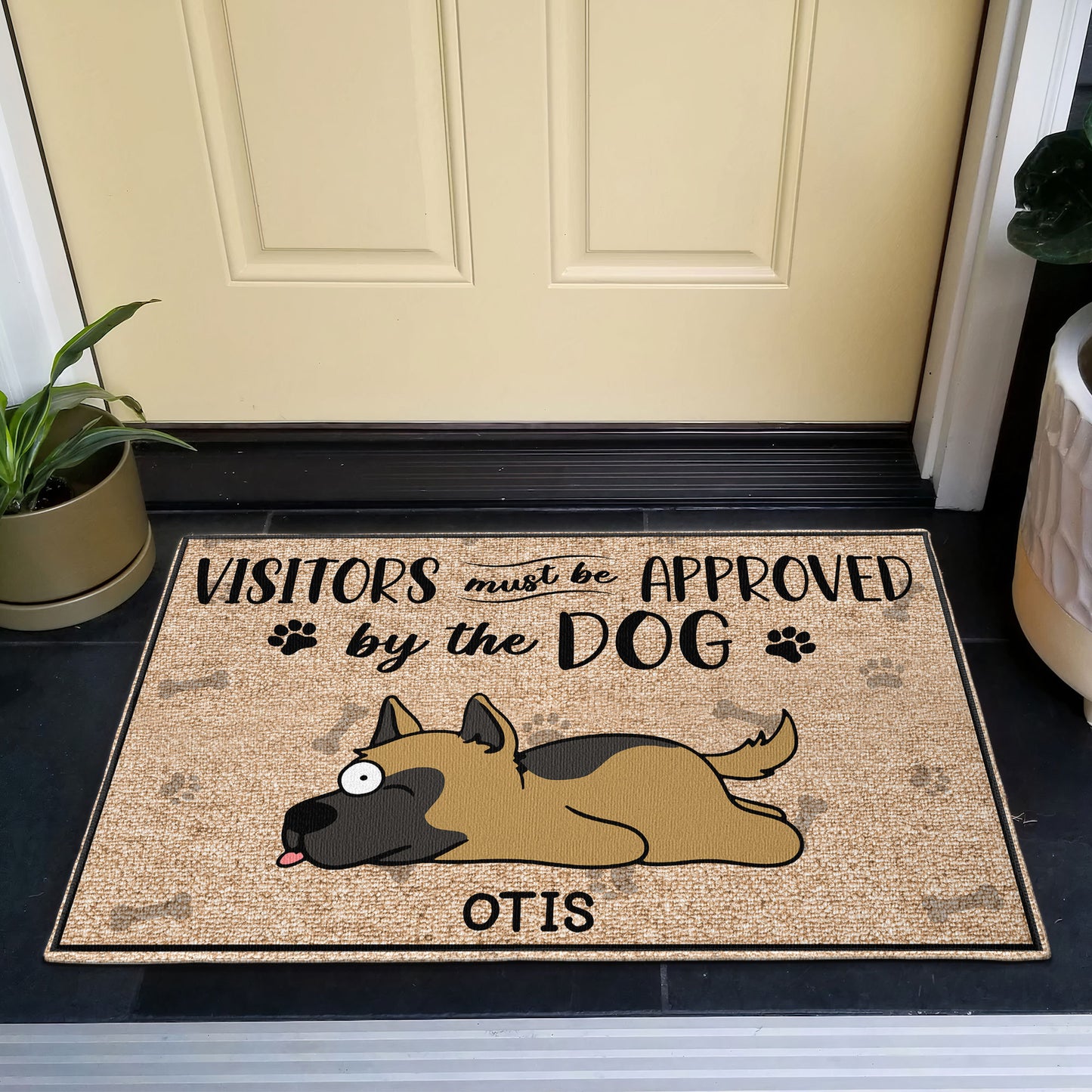 Visitors Must Be Approved - Personalized Doormat