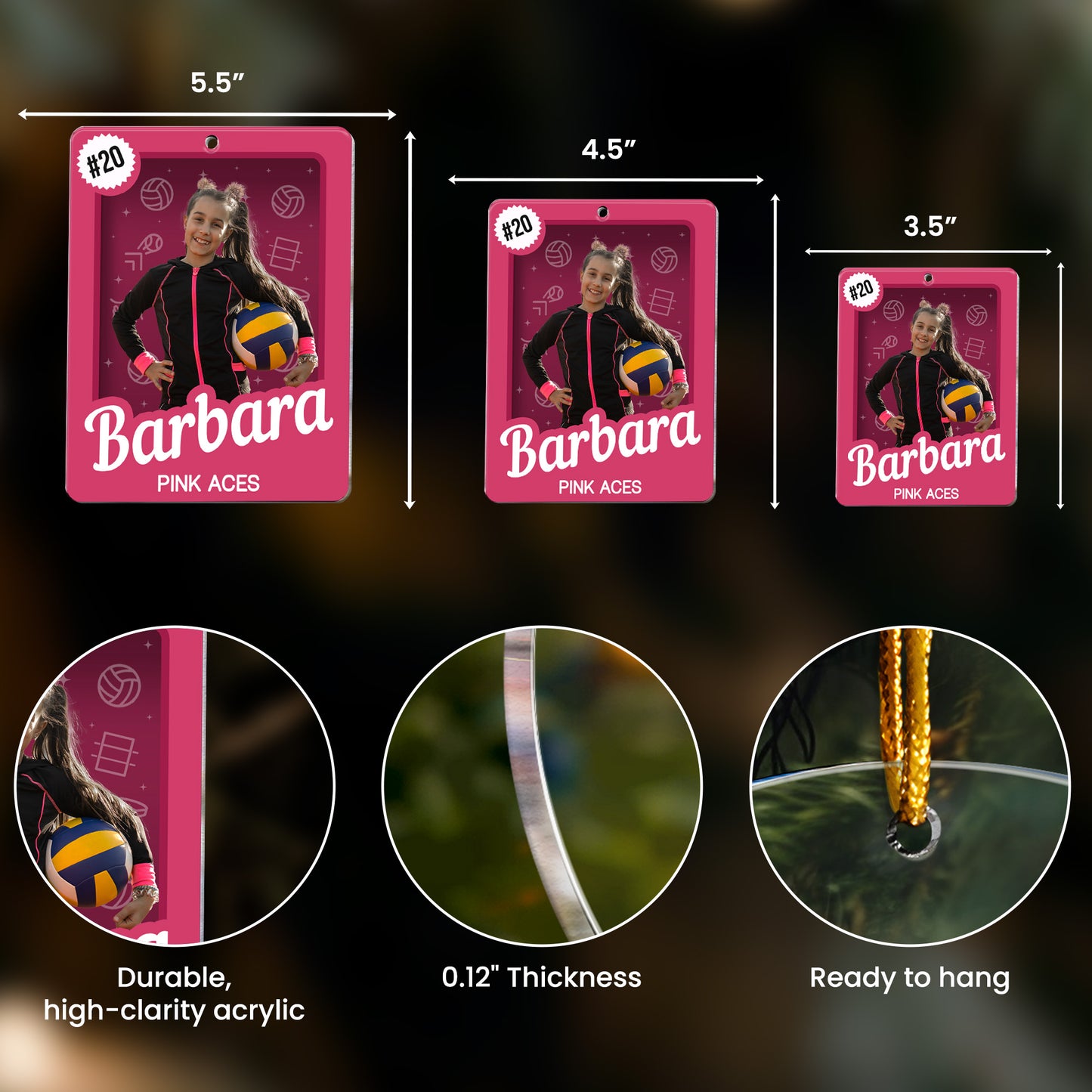 Volleyball Lover Toy Box - Personalized Acrylic Photo Ornament