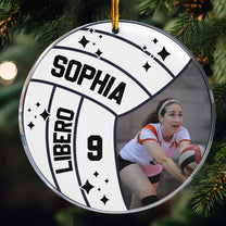 Volleyball Player - Personalized Acrylic Photo Ornament