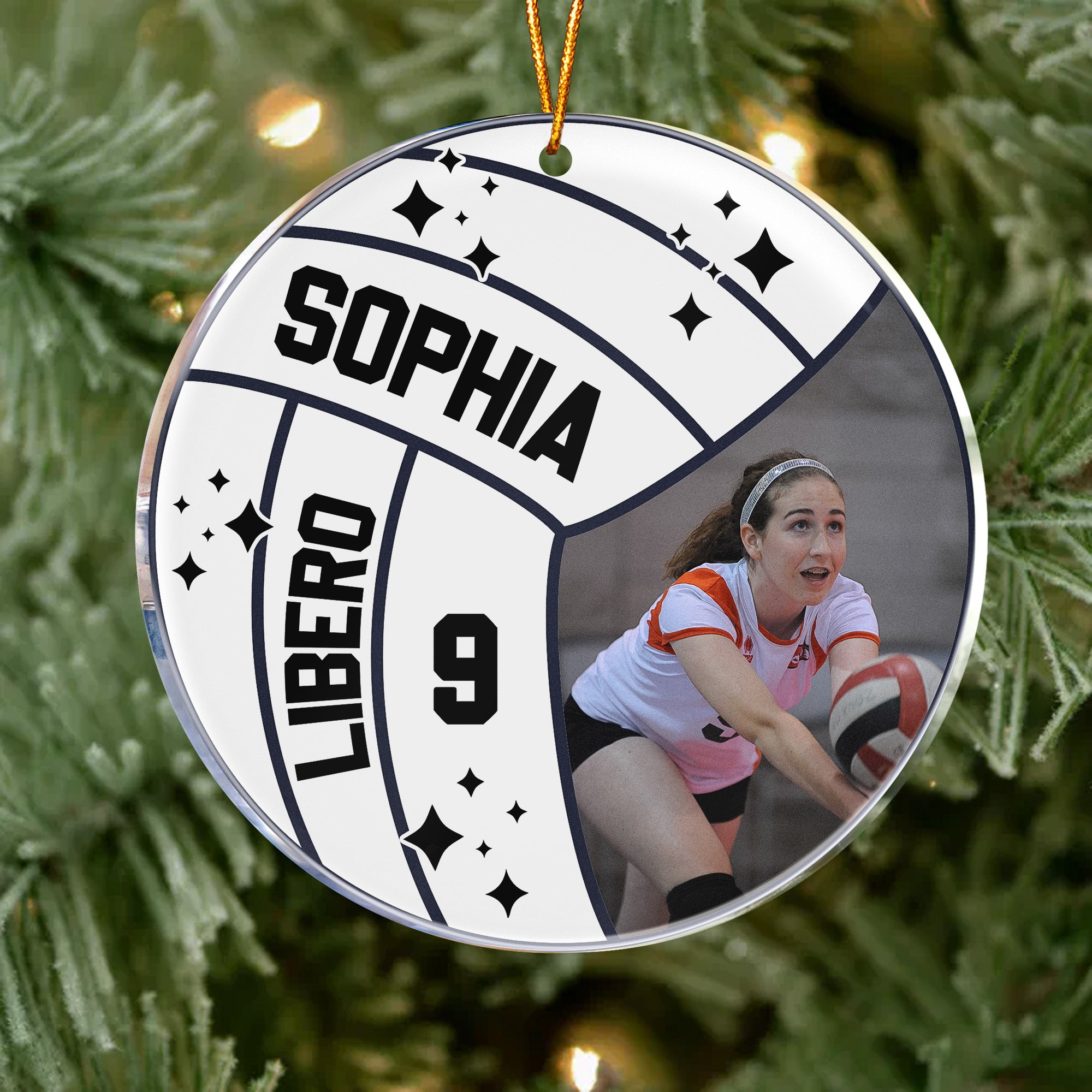 Volleyball Player - Personalized Acrylic Photo Ornament