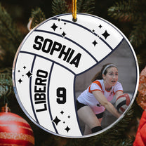 Volleyball Player - Personalized Acrylic Photo Ornament