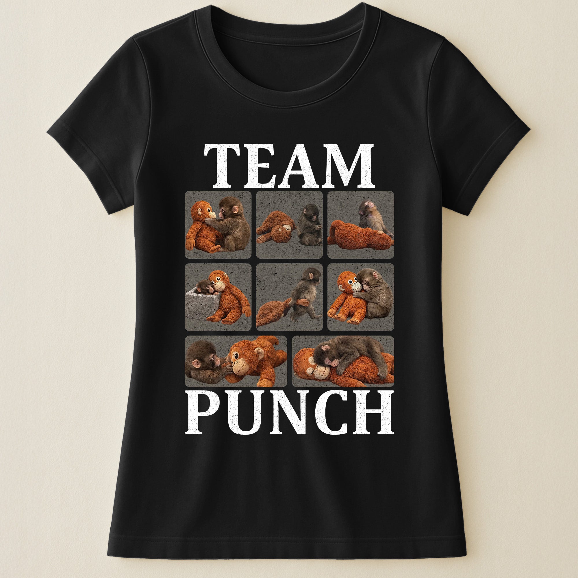 Team Punch - Punch Monkey Lovers, Animal Support, Peace Lovers - Shirt