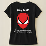 Funny Shirt - Gay Test - Airport Gag Exchange Funny T-Shirt, White Elephant Party - Shirt