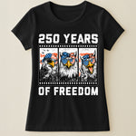 Funny Eagel 250 Years Happy -  Shirt