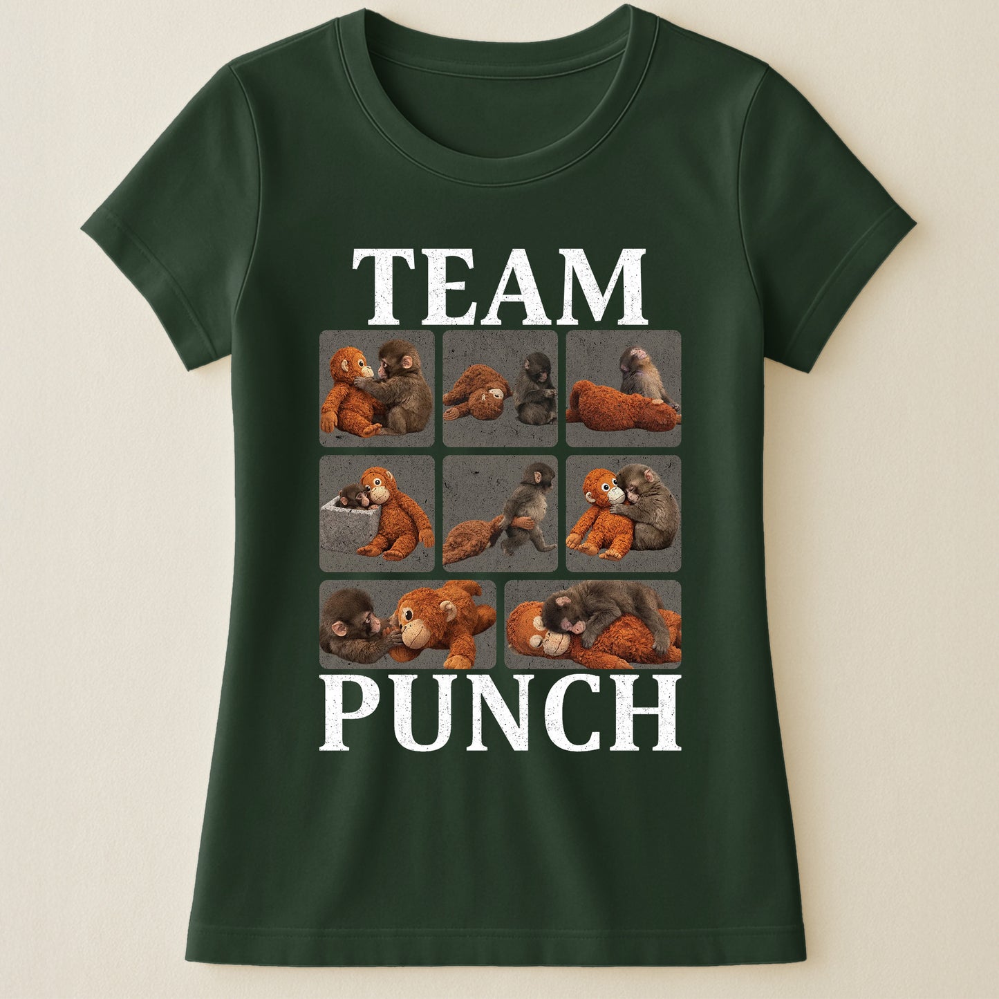Team Punch - Punch Monkey Lovers, Animal Support, Peace Lovers - Shirt