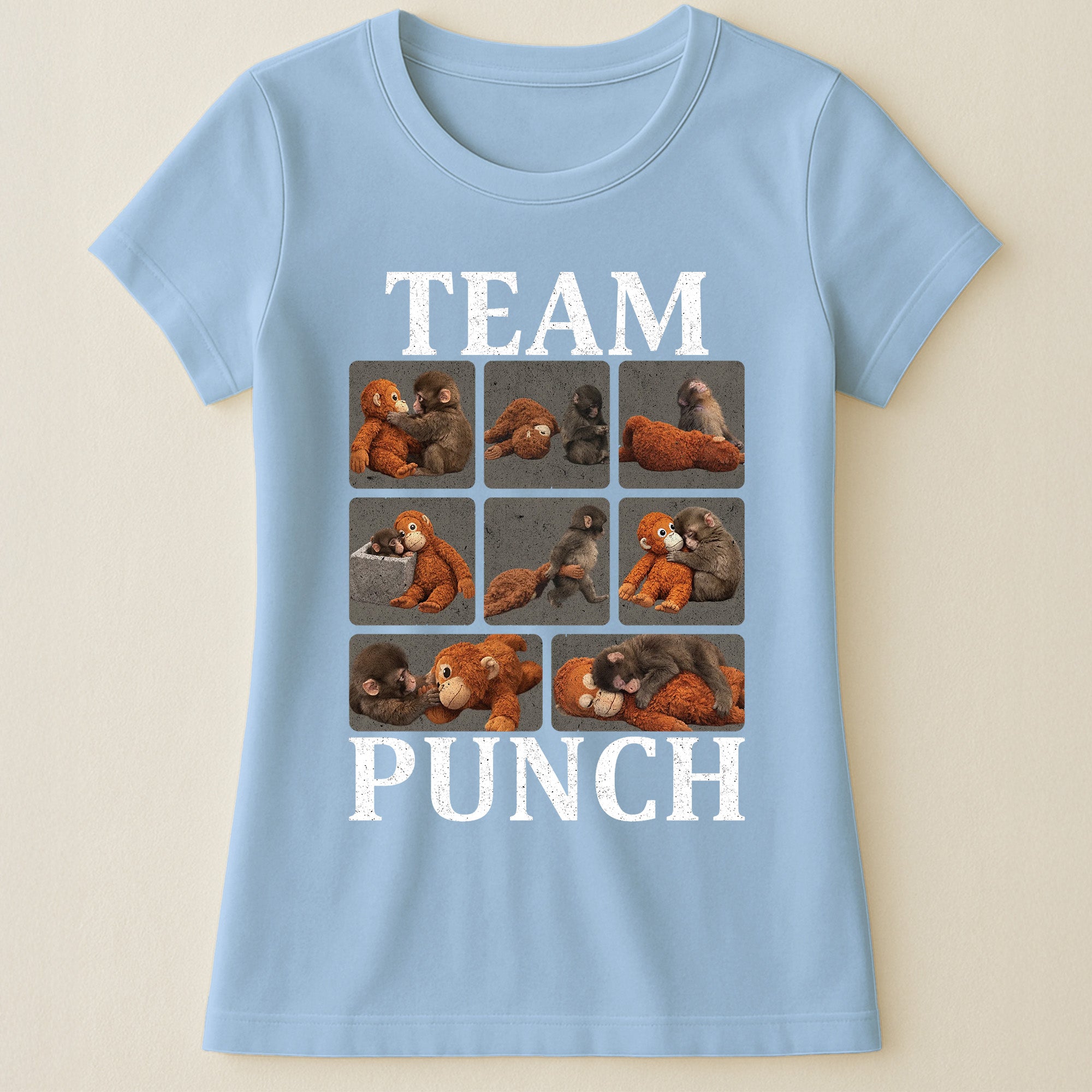 Team Punch - Punch Monkey Lovers, Animal Support, Peace Lovers - Shirt