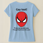 Funny Shirt - Gay Test - Airport Gag Exchange Funny T-Shirt, White Elephant Party - Shirt