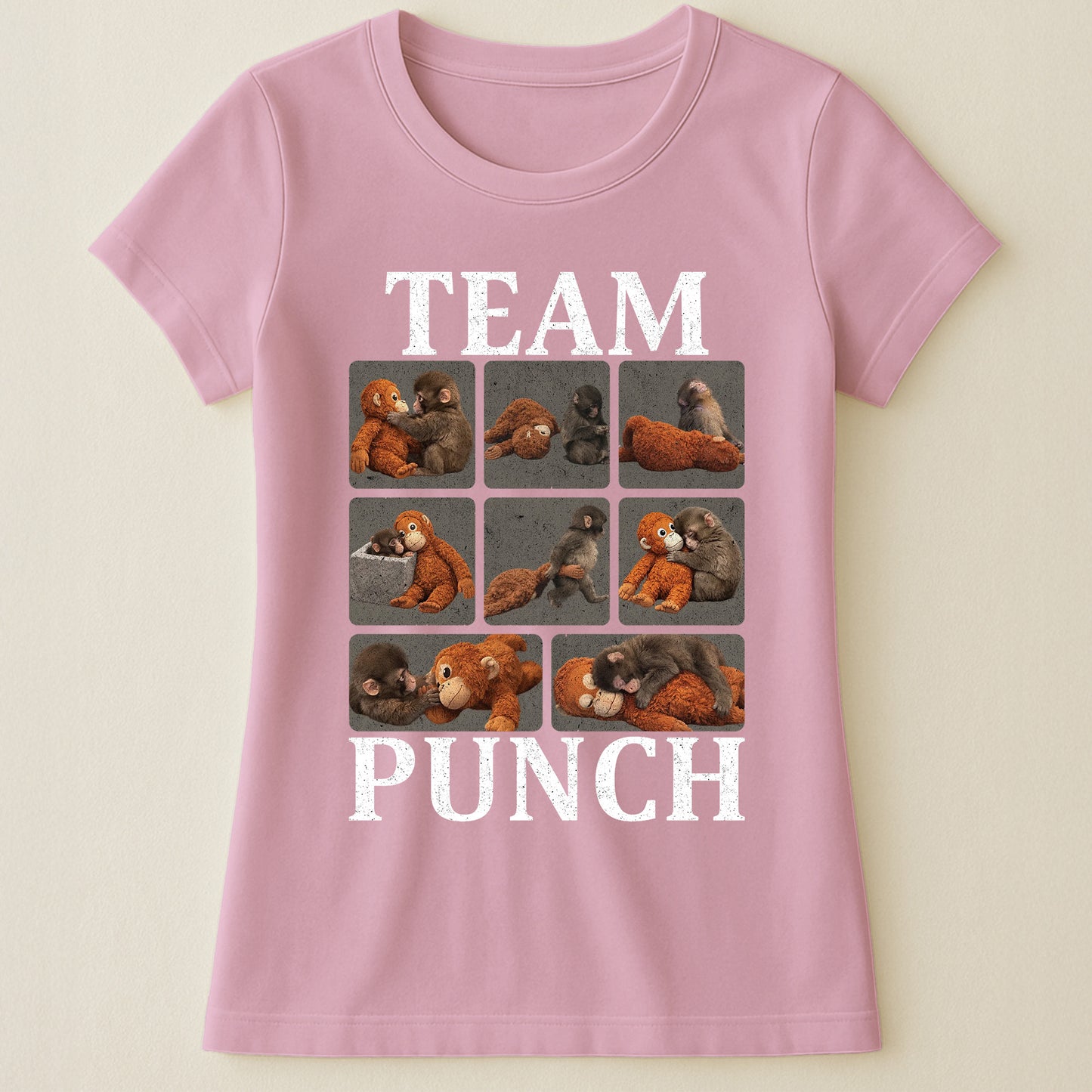 Team Punch - Punch Monkey Lovers, Animal Support, Peace Lovers - Shirt