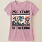 Funny Eagel 250 Years Happy -  Shirt