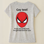 Funny Shirt - Gay Test - Airport Gag Exchange Funny T-Shirt, White Elephant Party - Shirt