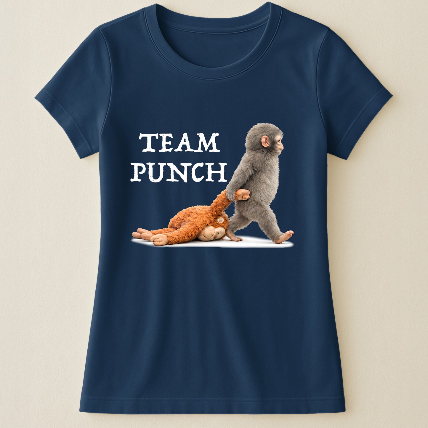 Team Punch Baby Monkey Punch - Support Animal, Peace Lovers - Shirt