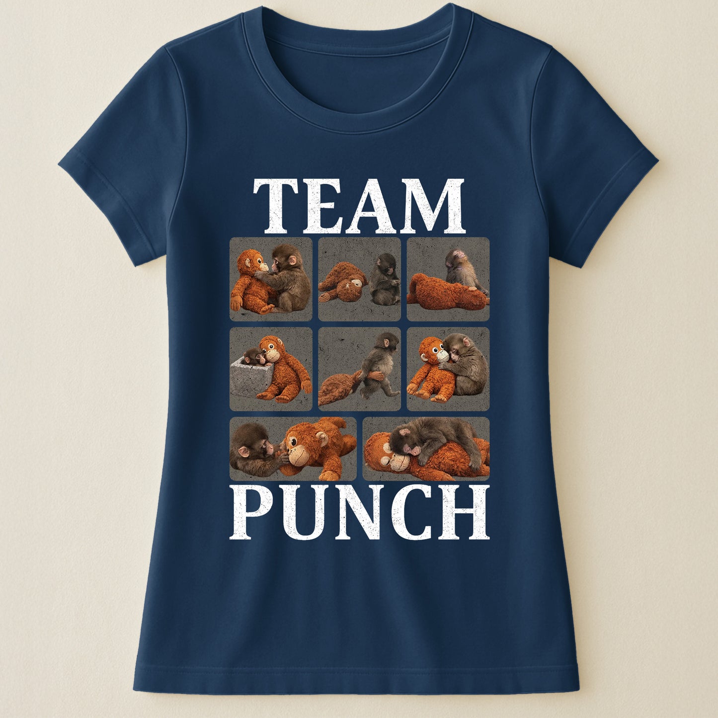 Team Punch - Punch Monkey Lovers, Animal Support, Peace Lovers - Shirt