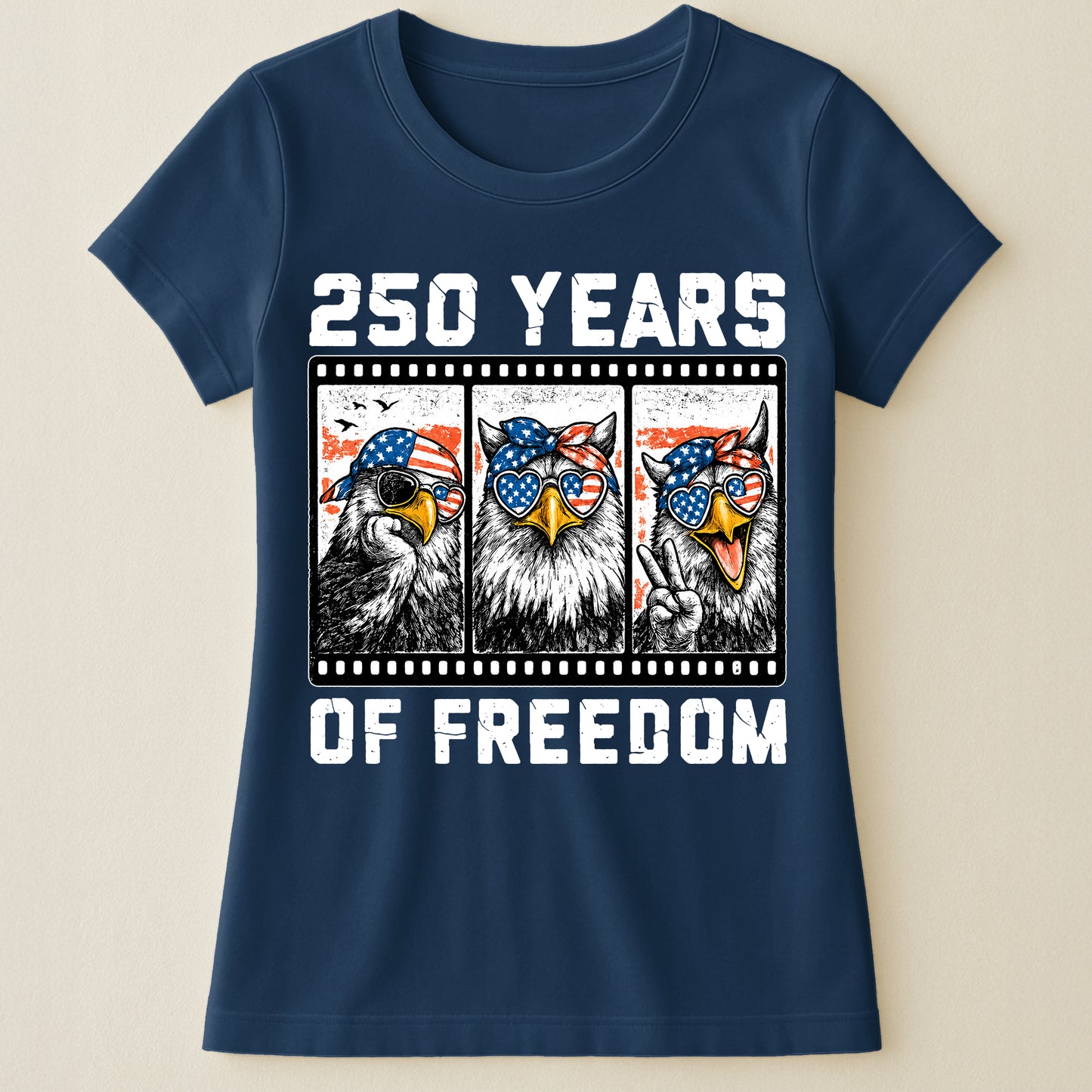 Funny Eagel 250 Years Happy -  Shirt