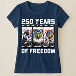 Funny Eagel 250 Years Happy -  Shirt