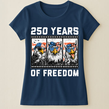 Funny Eagel 250 Years Happy -  Shirt