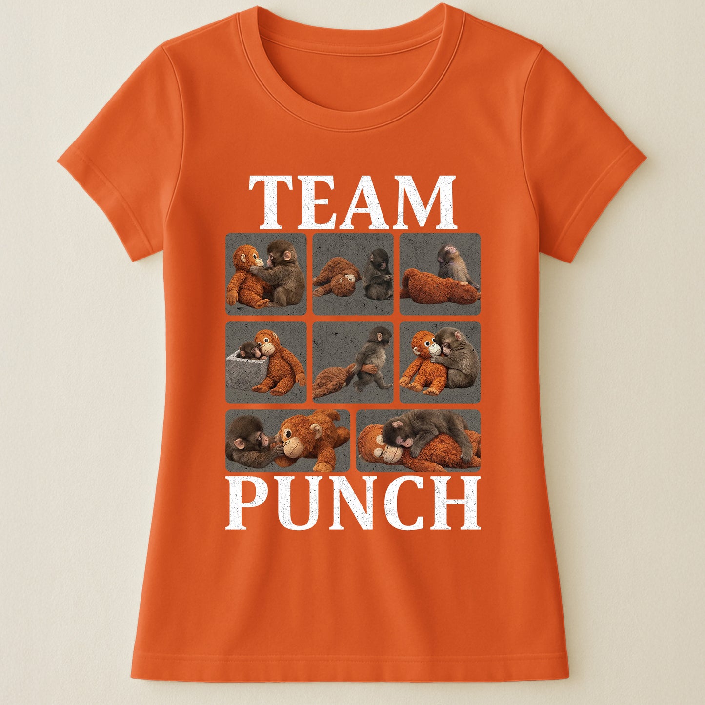 Team Punch - Punch Monkey Lovers, Animal Support, Peace Lovers - Shirt