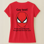 Funny Shirt - Gay Test - Airport Gag Exchange Funny T-Shirt, White Elephant Party - Shirt