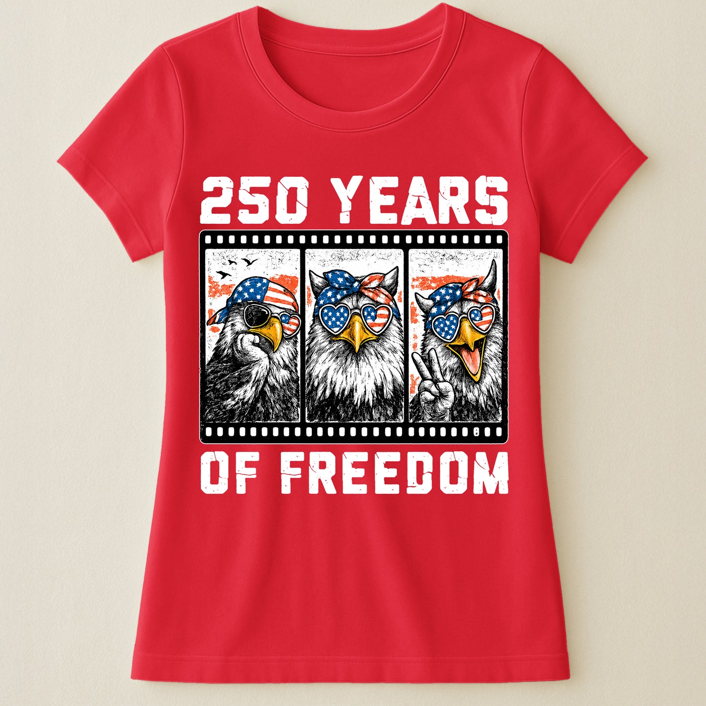 Funny Eagel 250 Years Happy -  Shirt