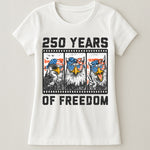 Funny Eagel 250 Years Happy -  Shirt
