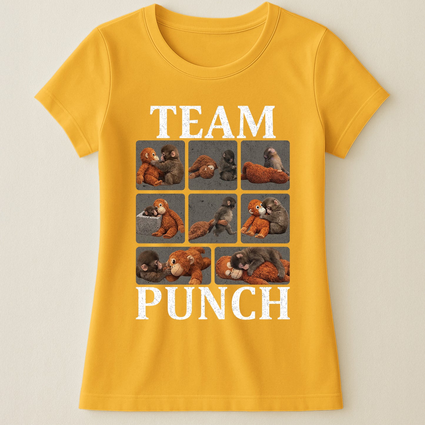 Team Punch - Punch Monkey Lovers, Animal Support, Peace Lovers - Shirt