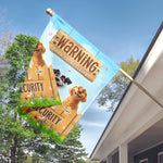 Warning Area Patrolled By - Personalized Flag