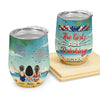 Warning The Girls Are Drinking Again 4th July  - Personalized Wine Tumbler