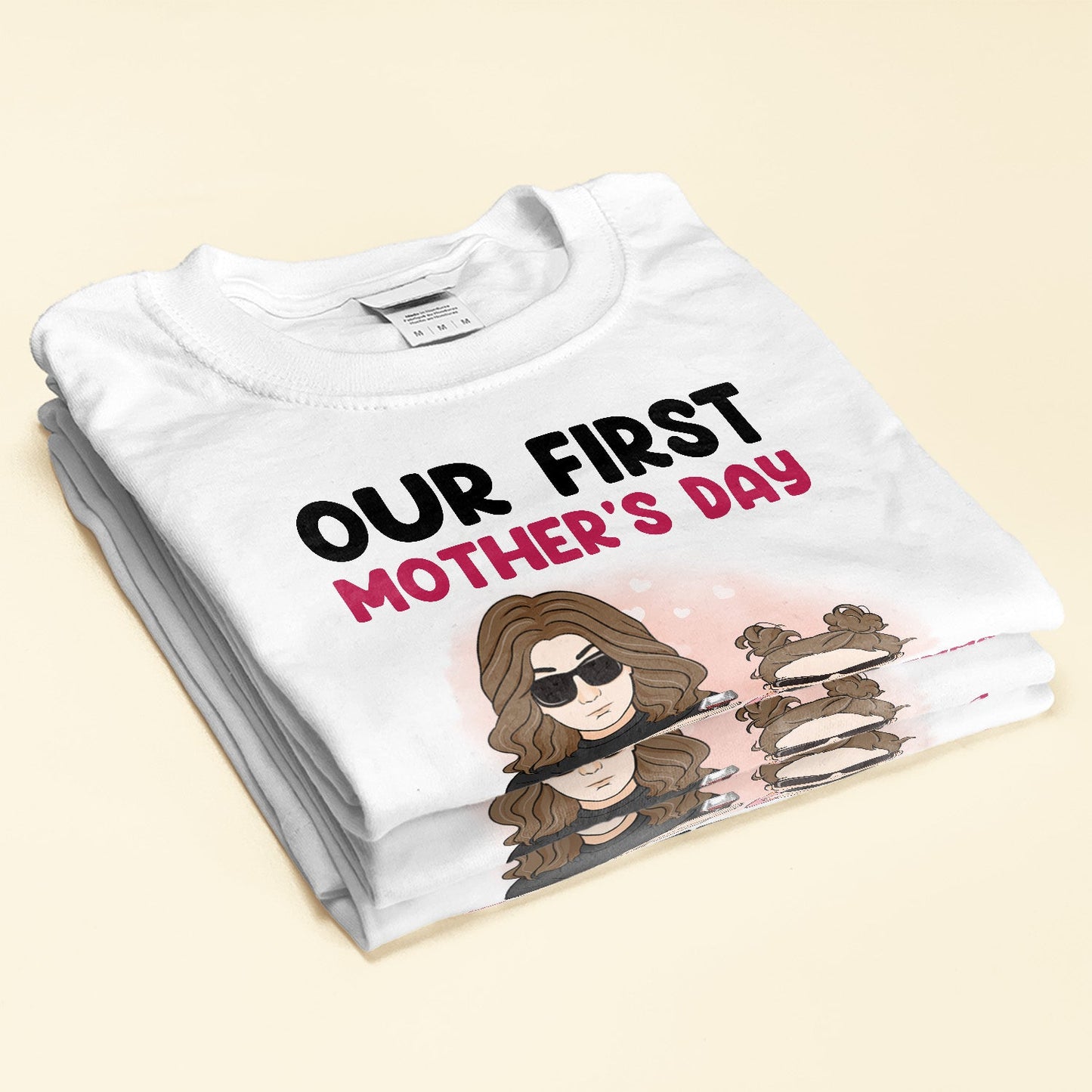 Our First Mother's Day Together 1st Mom - Personalized Matching Family Shirts