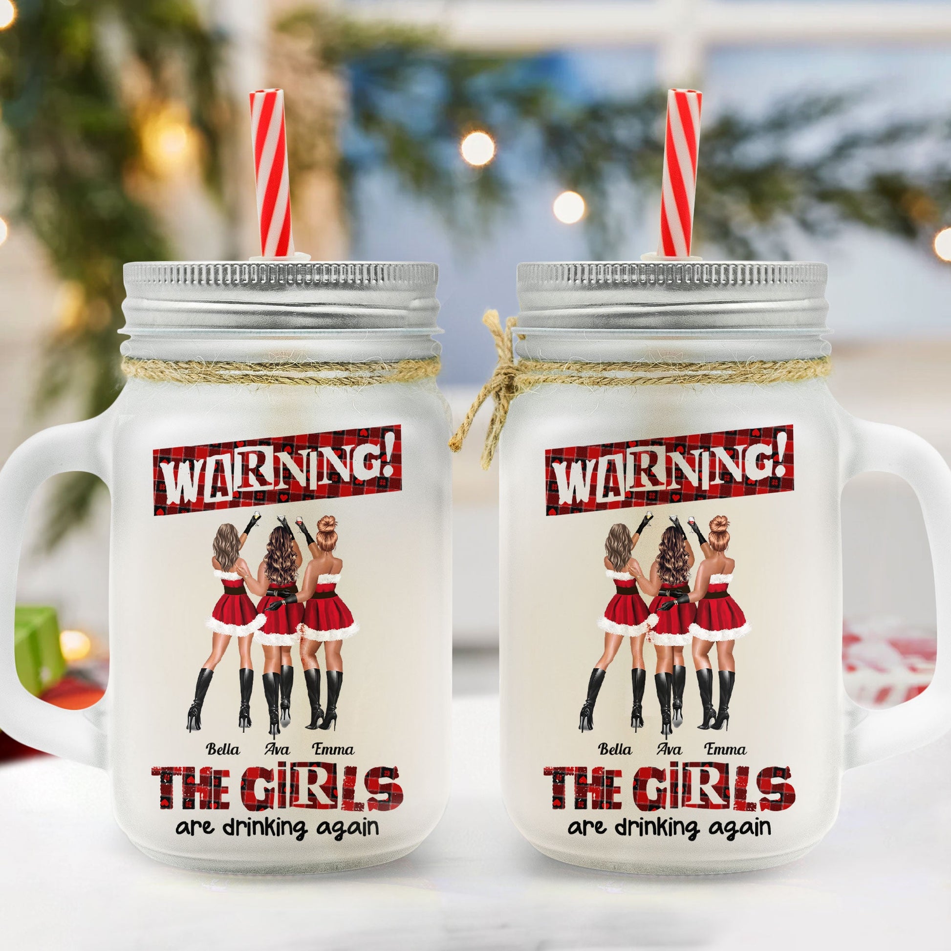 Bestie Warning The Girls Are Drinking Again - Personalized Custom