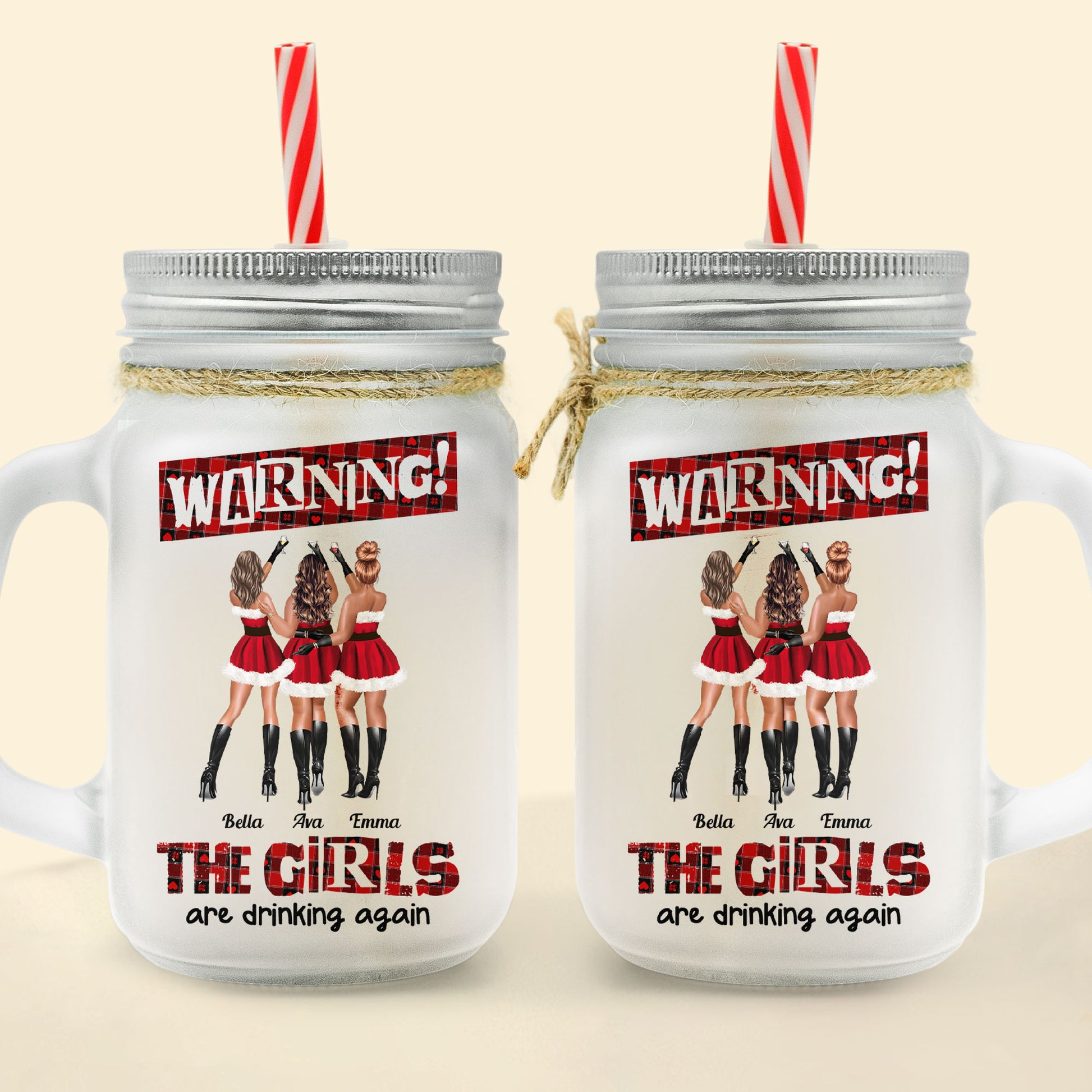 There No Greater Gift Than Friendship - Personalized Mason Jar Cup With  Straw