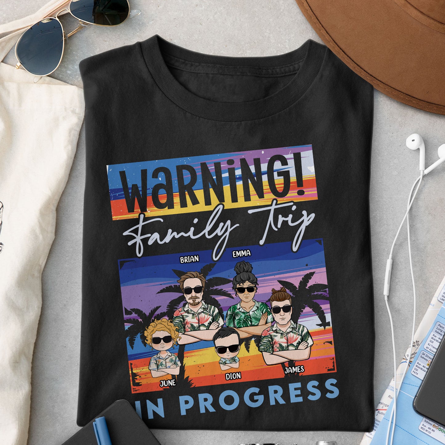 Warning, Family Trip Is Coming - Personalized Shirt