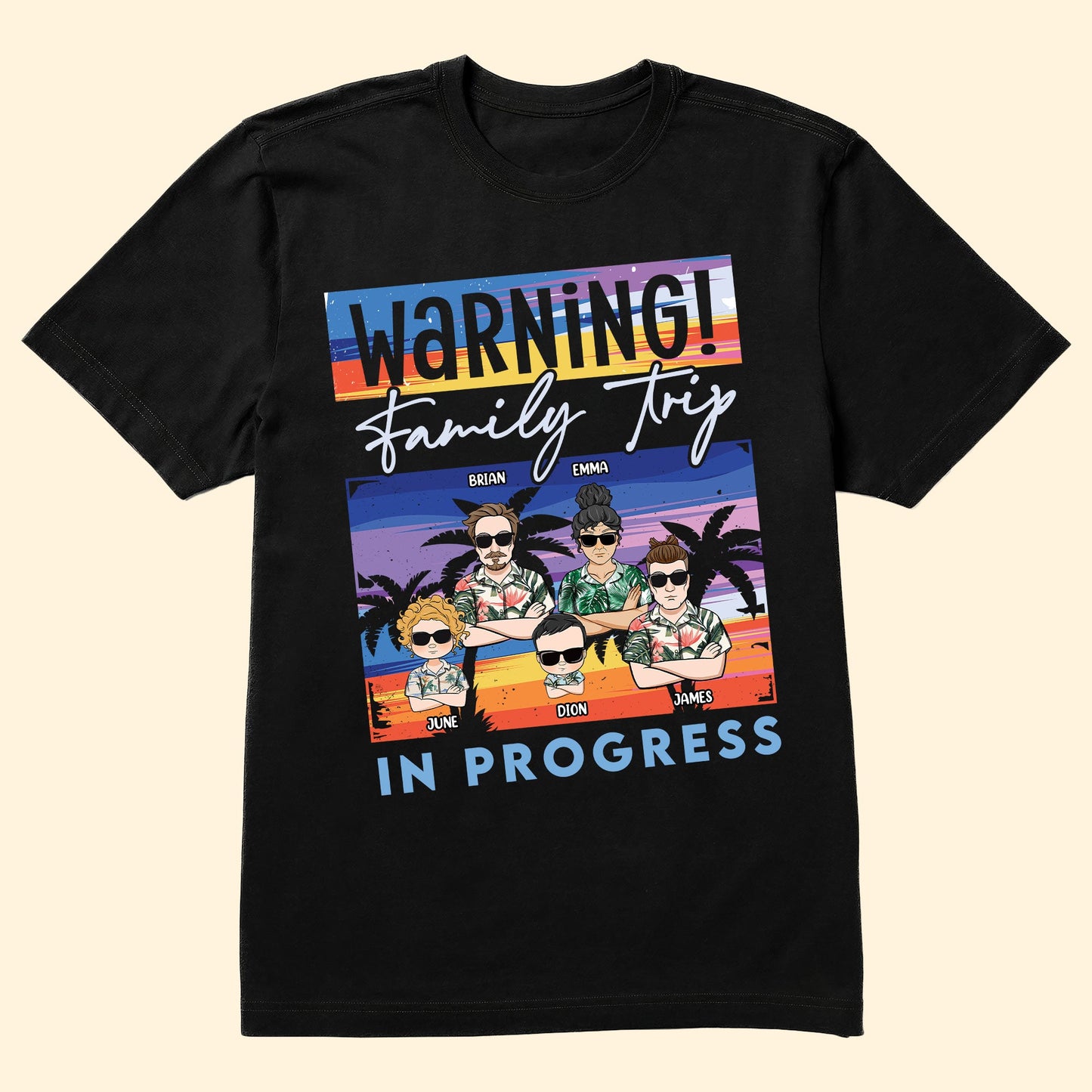 Warning, Family Trip Is Coming - Personalized Shirt