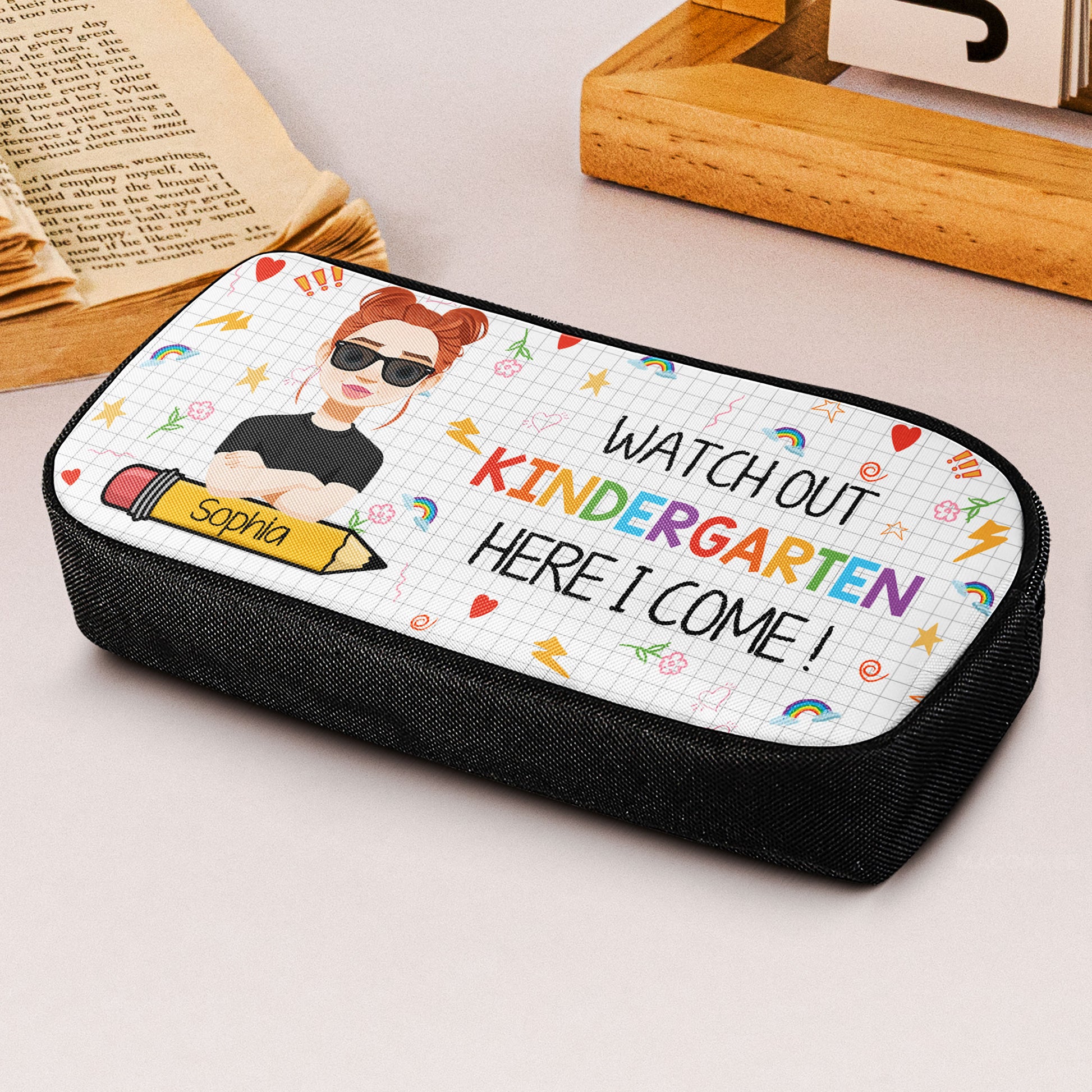 Watch Out School - Personalized Pencil Case