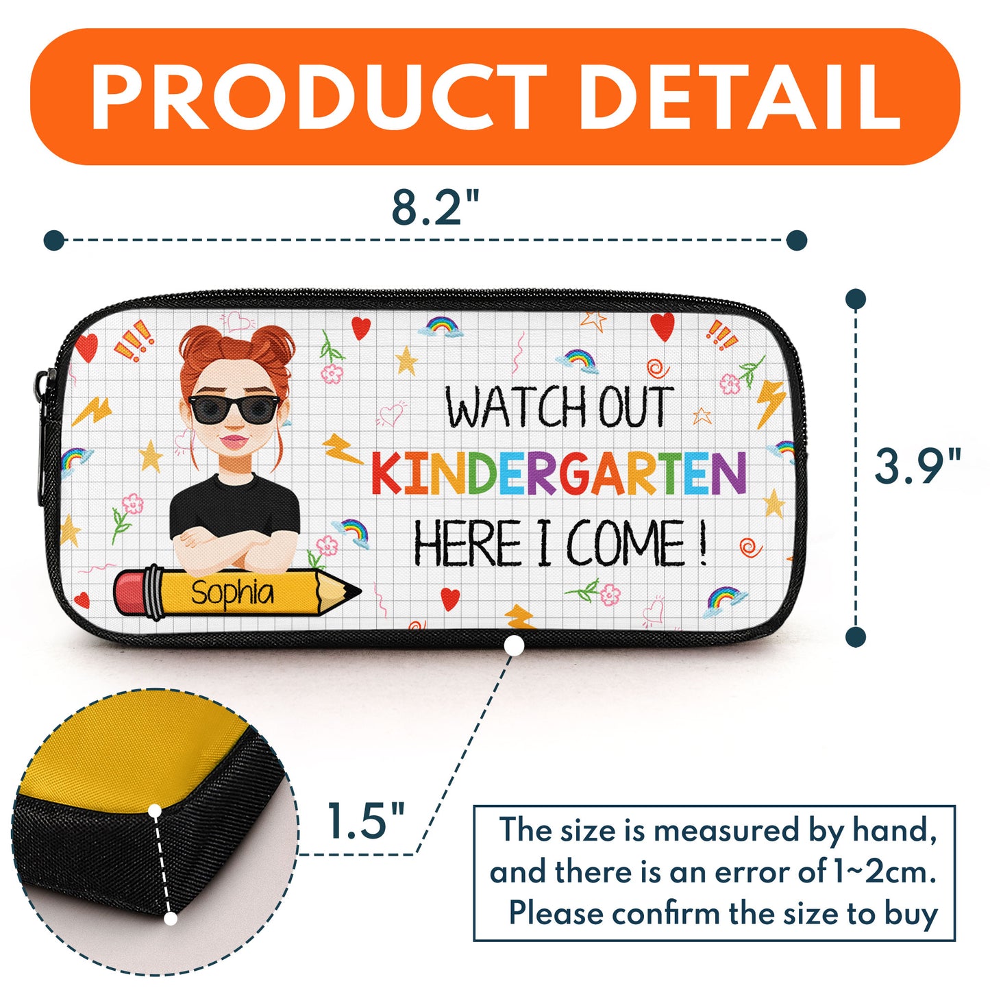 Watch Out School - Personalized Pencil Case