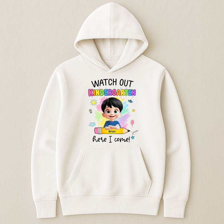 Watch-Out-Kindergarten-Here-I-Come-Personalized-Shirt-5